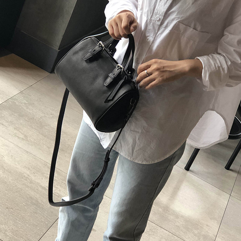 Leather Boston Bag