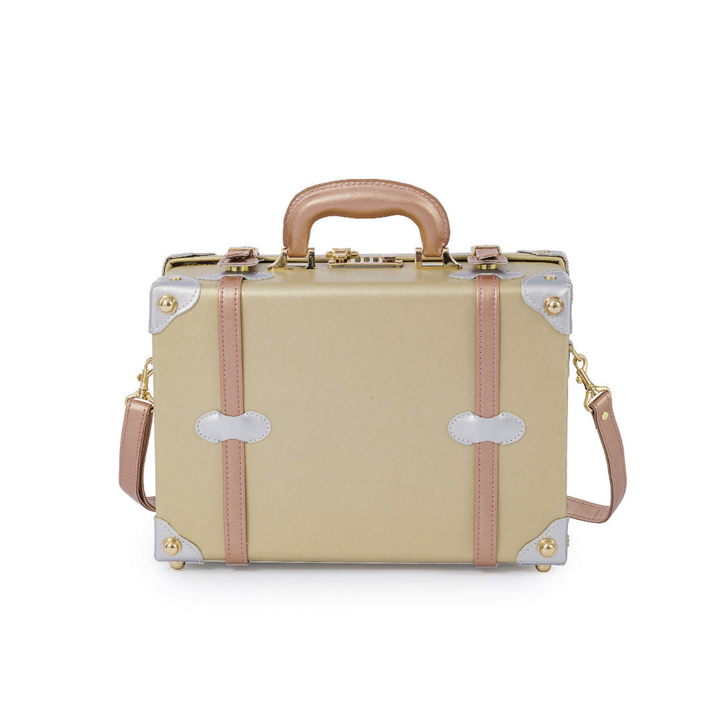 (Outlet) Minimalism Train Case - Gold