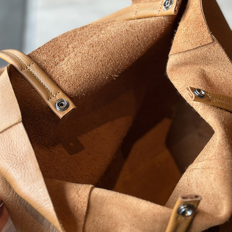 Large Leather Work Tote