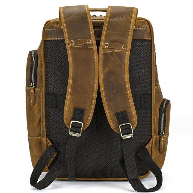 Retro Crazy Horse Leather Rucksack