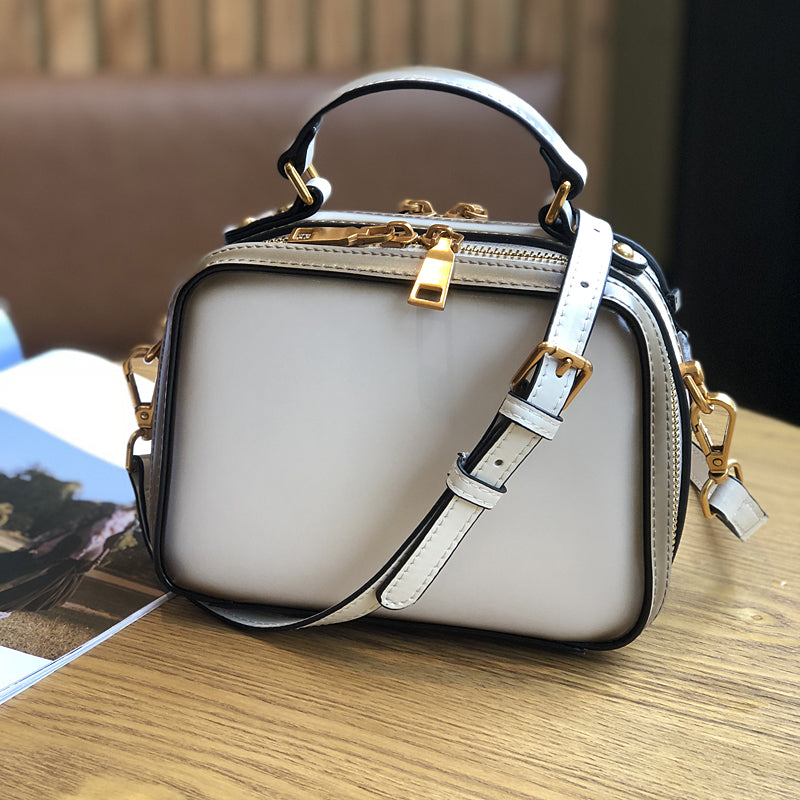 Small Leather Box Crossbody