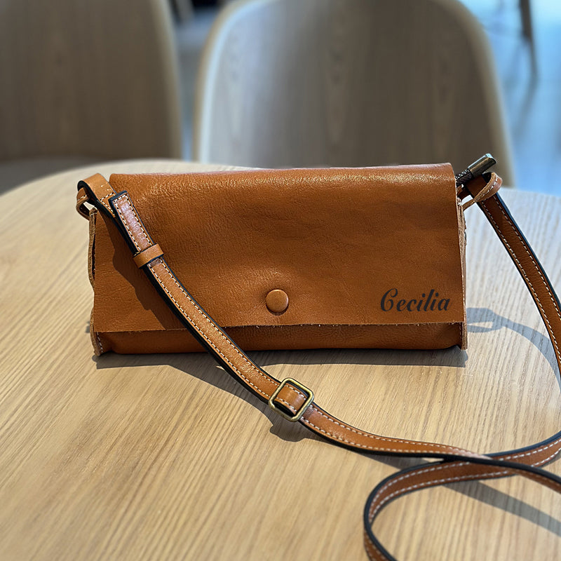 Small Leather Wallet Crossbody