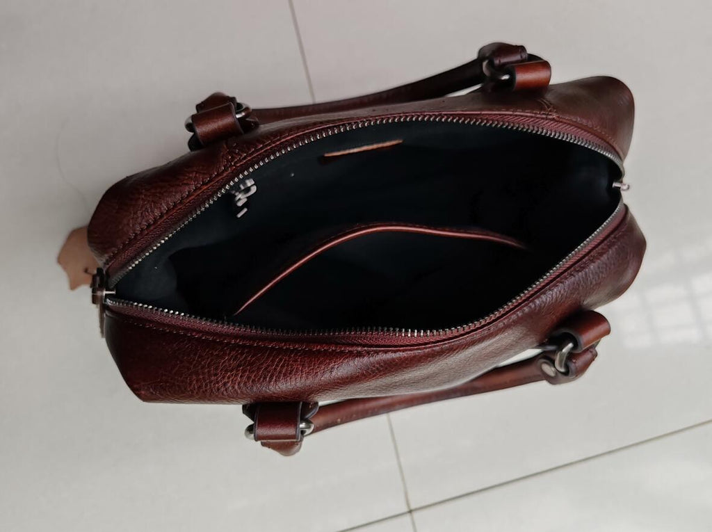 Retro Leather Crossbody Tote