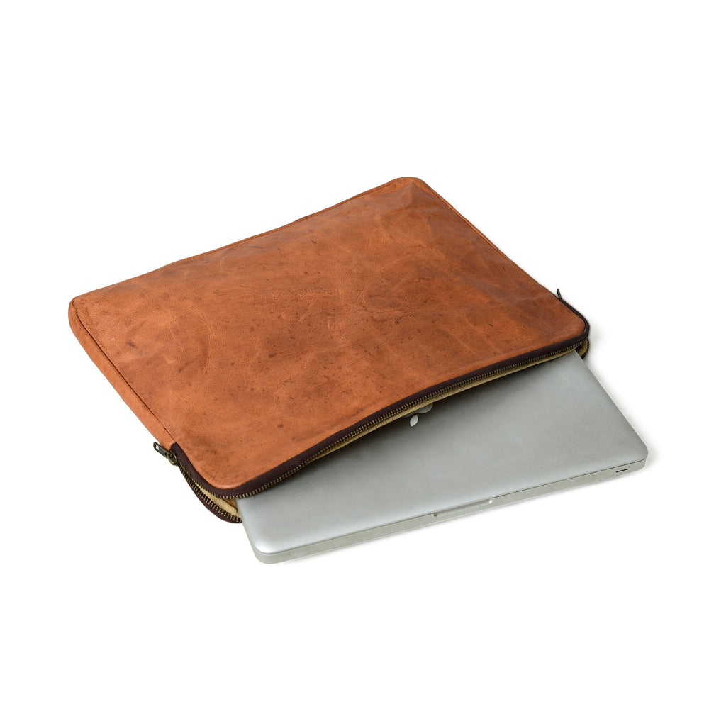 Zento Laptop Sleeve - Tan Brown