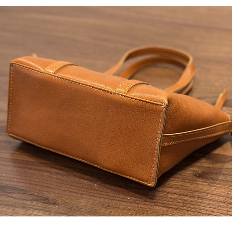 Small Leather Top Handle Bag