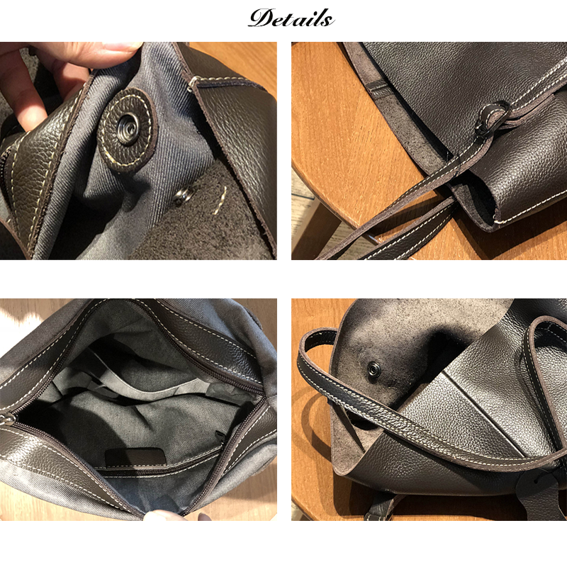Full Grain Leather Shoulder Satchel