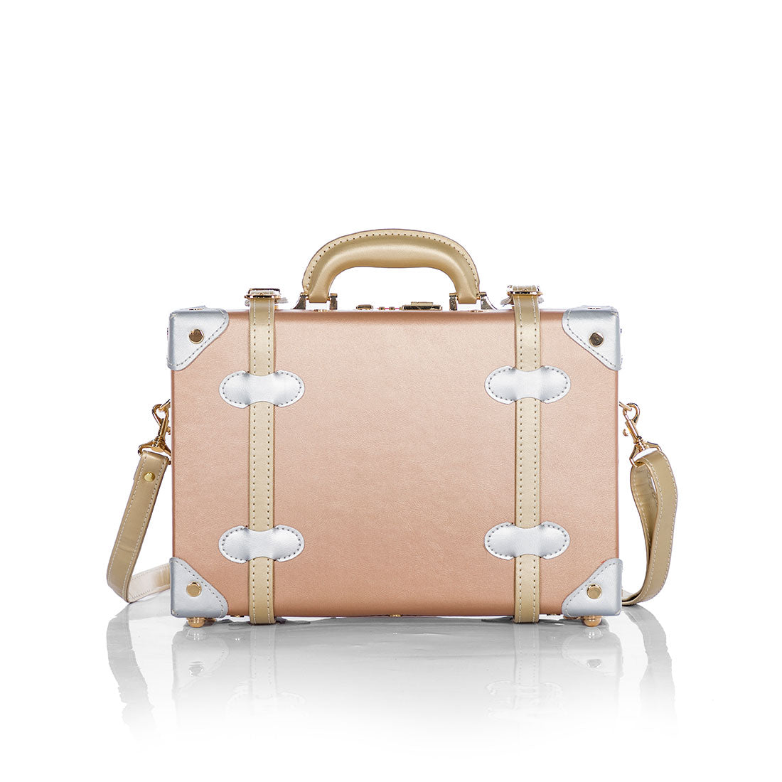 (Outlet) Minimalism Train Case - Rose Gold