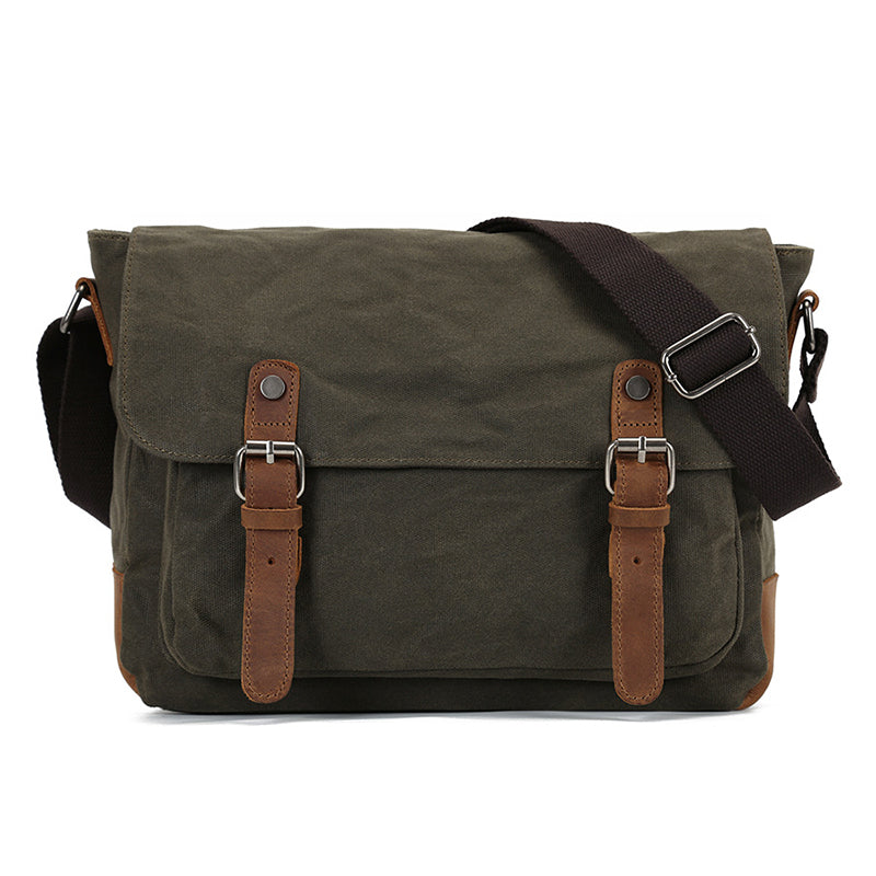 Waxed Canvas Courier Bag