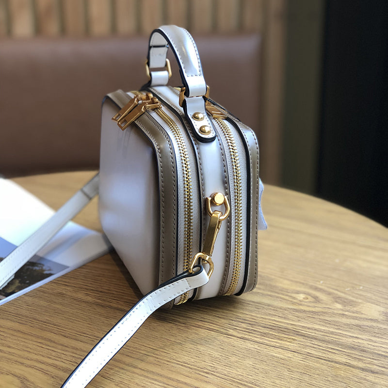 Small Leather Box Crossbody