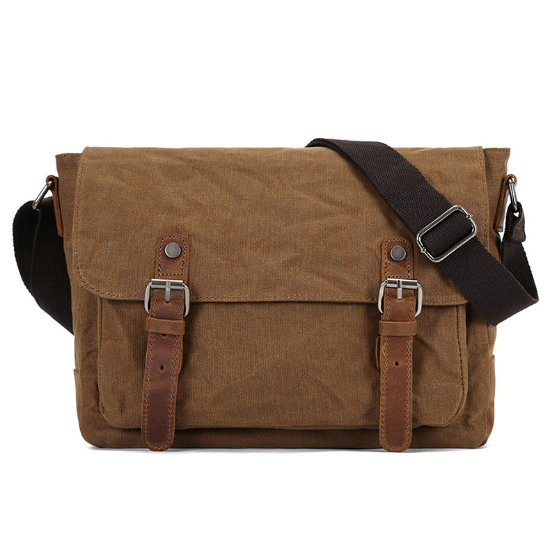 Waxed Canvas Courier Bag