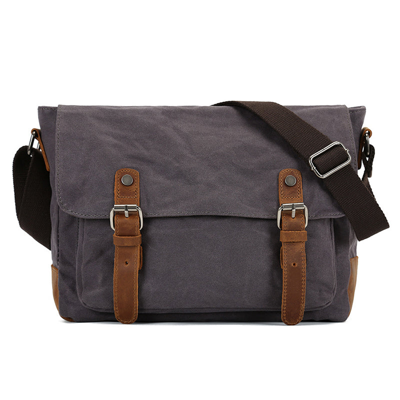 Waxed Canvas Courier Bag