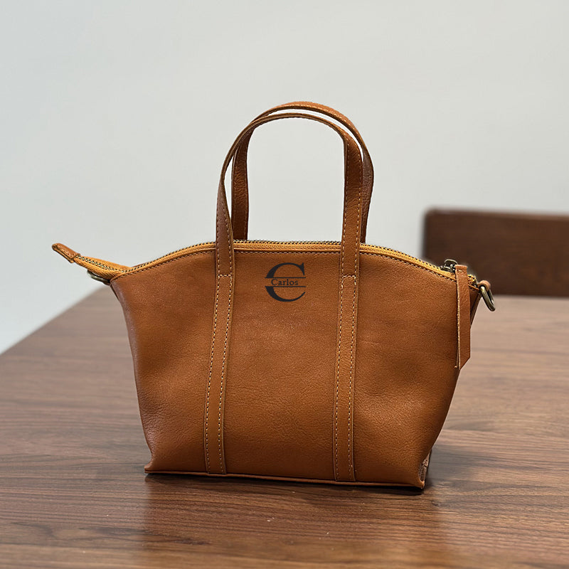 Small Leather Top Handle Bag