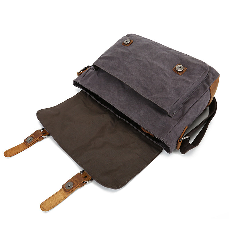Waxed Canvas Courier Bag