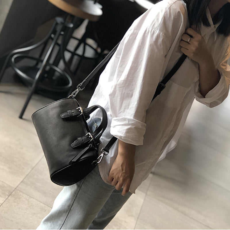 Leather Boston Bag