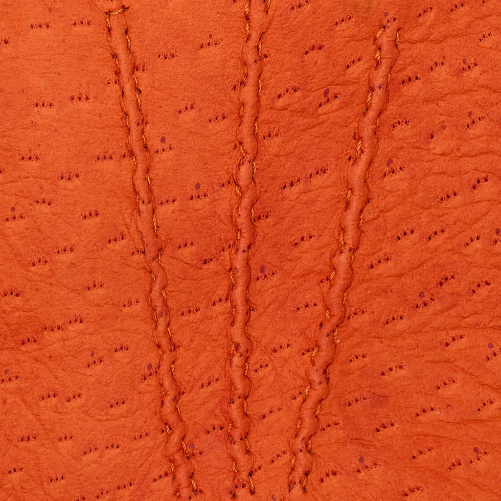 Antonio (orange) - Luxurious Italian peccary leather gloves with cashmere lining