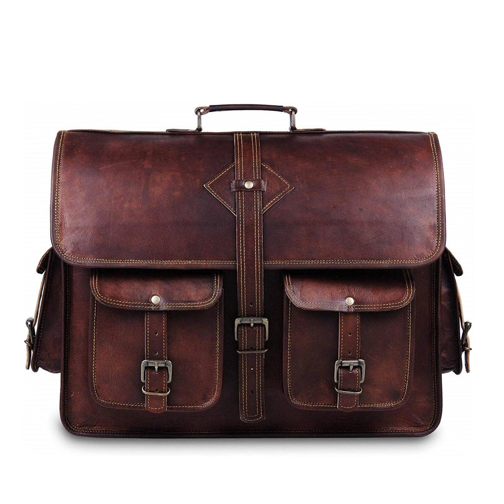 Classy Leather Bags Retro Vintage leather messenger bag