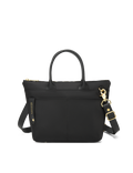 Dot Tote | Black Nylon + Black Leather