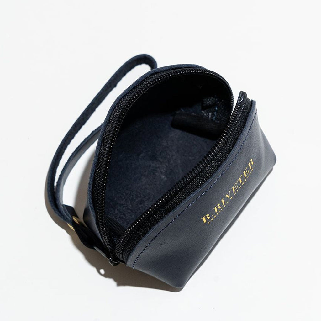Clara Mini Pouch | Navy Leather