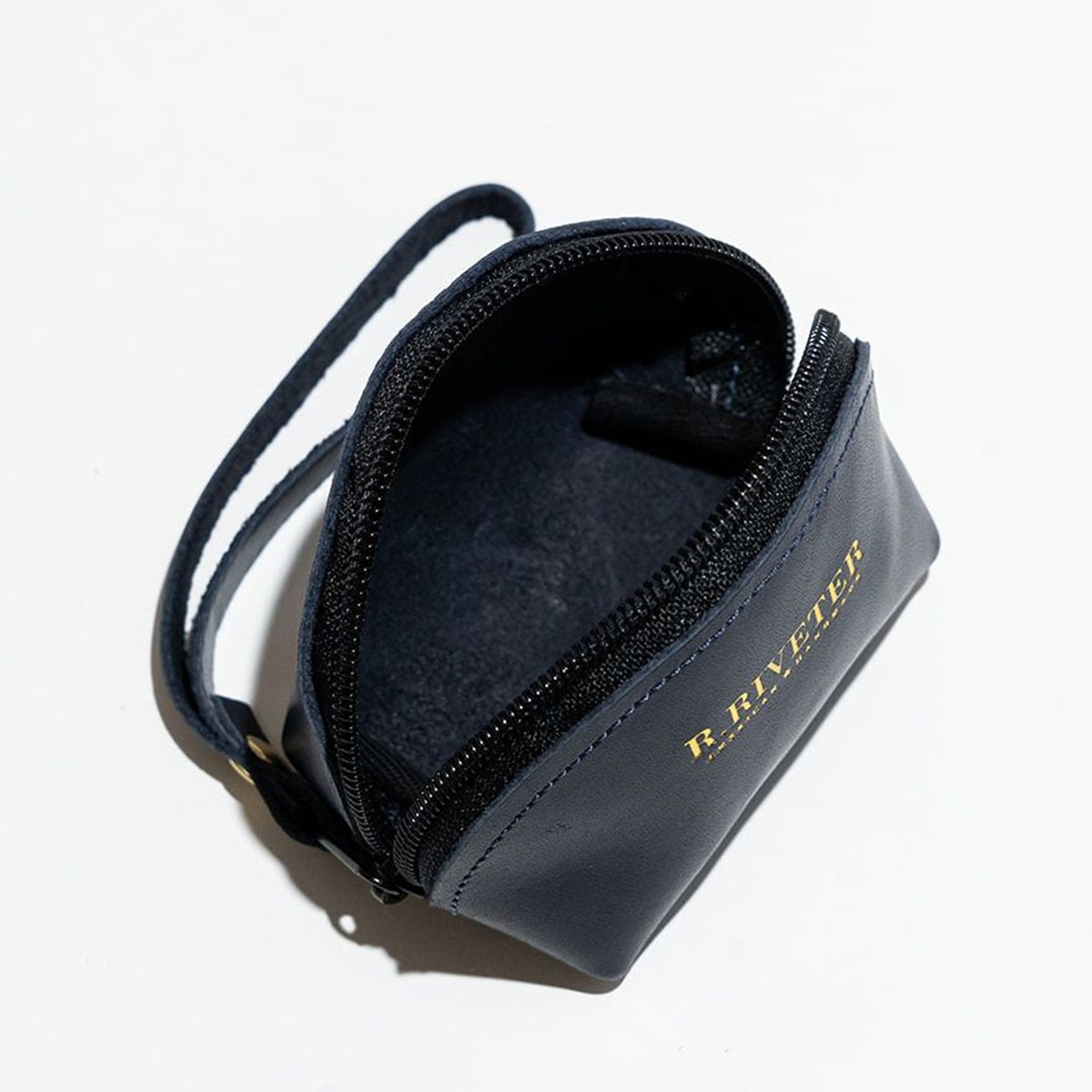 Clara Mini Pouch | Navy Leather