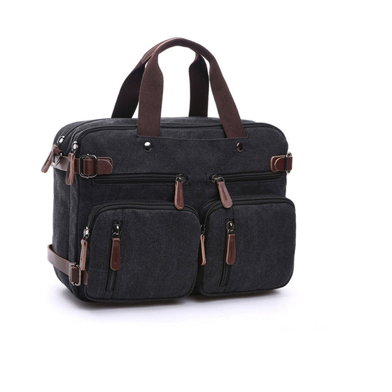 Convertible Canvas Briefcase Backpack