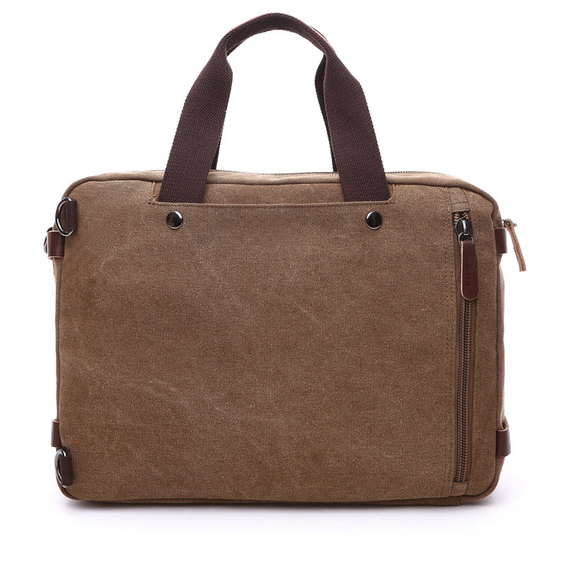 Convertible Canvas Briefcase Backpack
