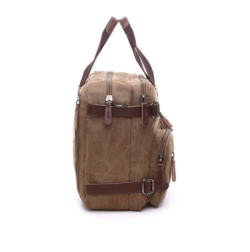 Convertible Canvas Briefcase Backpack