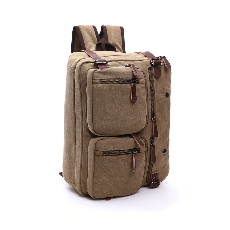 Convertible Canvas Briefcase Backpack
