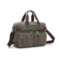 Convertible Canvas Briefcase Backpack