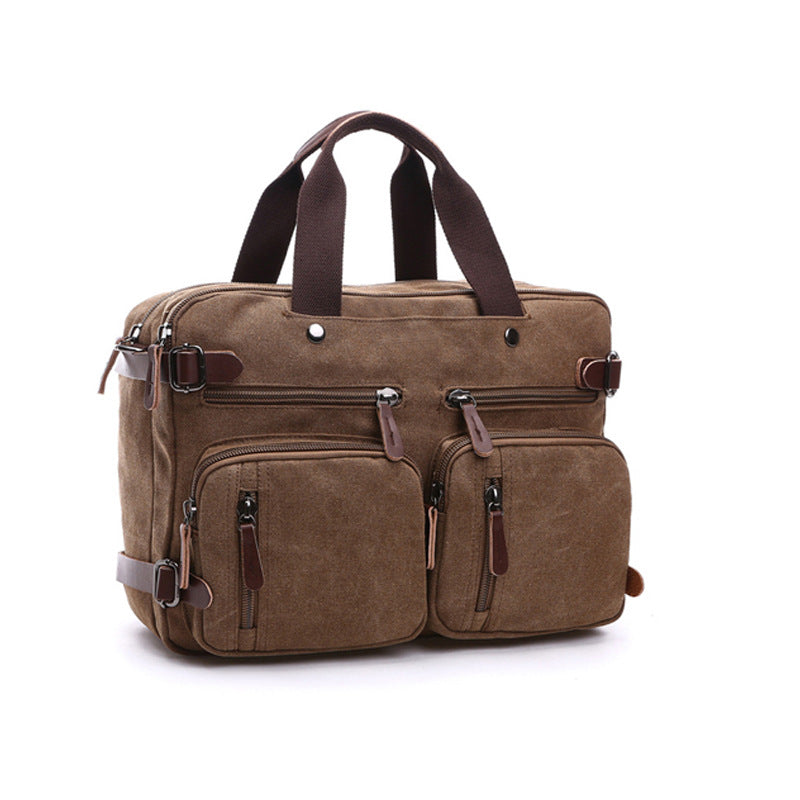 Convertible Canvas Briefcase Backpack