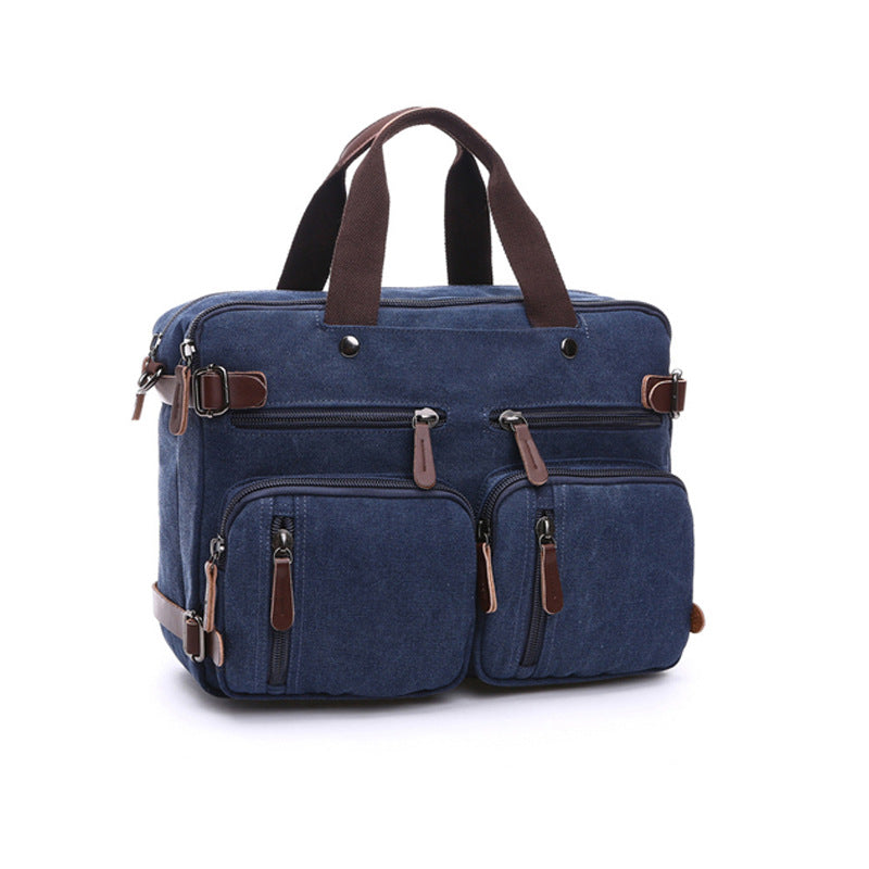 Convertible Canvas Briefcase Backpack