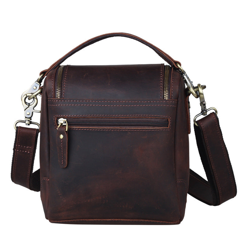 Crazy Horse Leather Camera Shoulder Bag