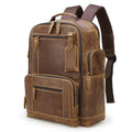 Retro Crazy Horse Leather Rucksack