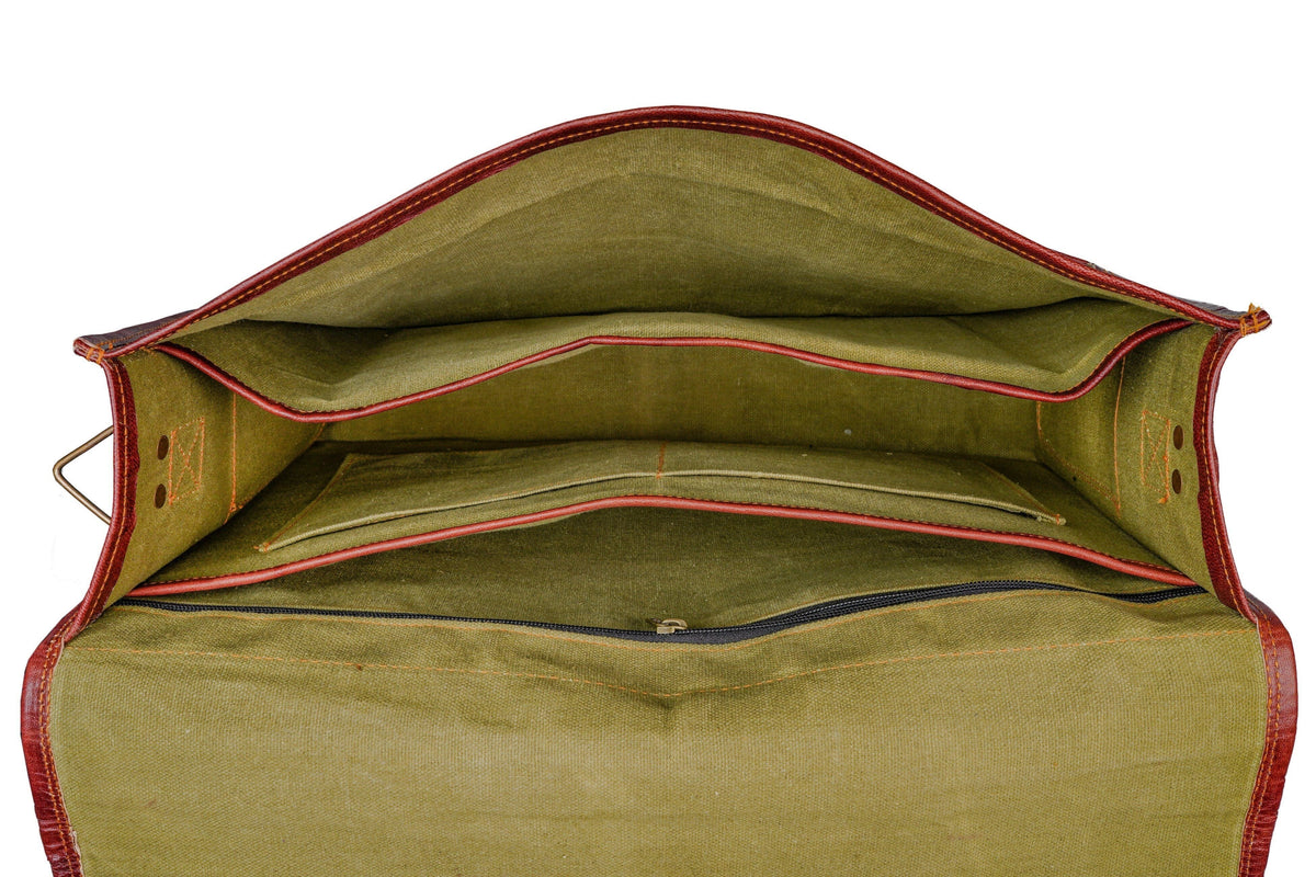 Classy Leather Bags Retro Vintage leather messenger bag, view 7