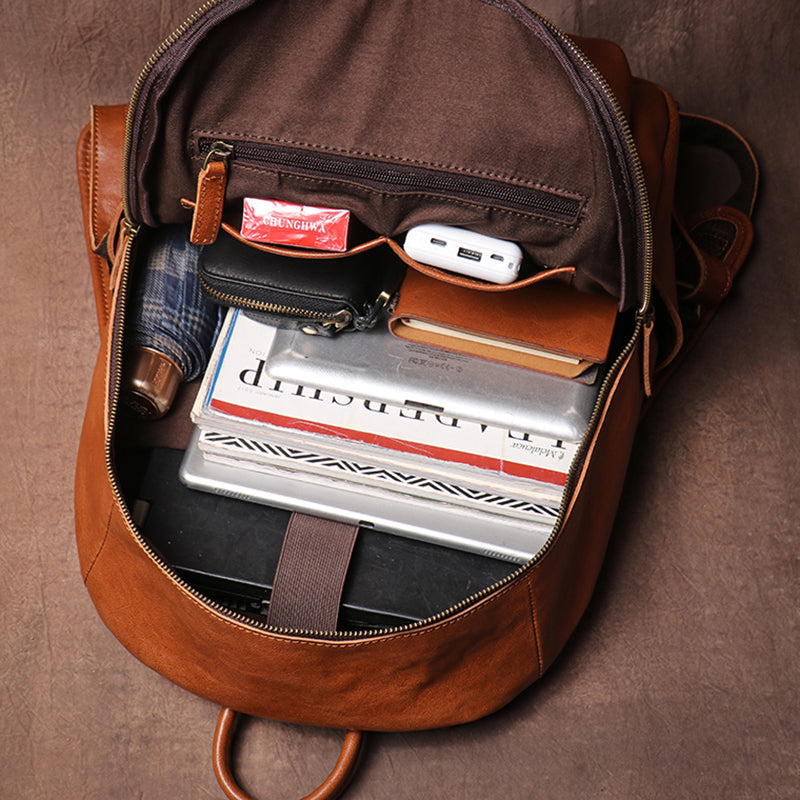 Full Grain Leather Work Backpack