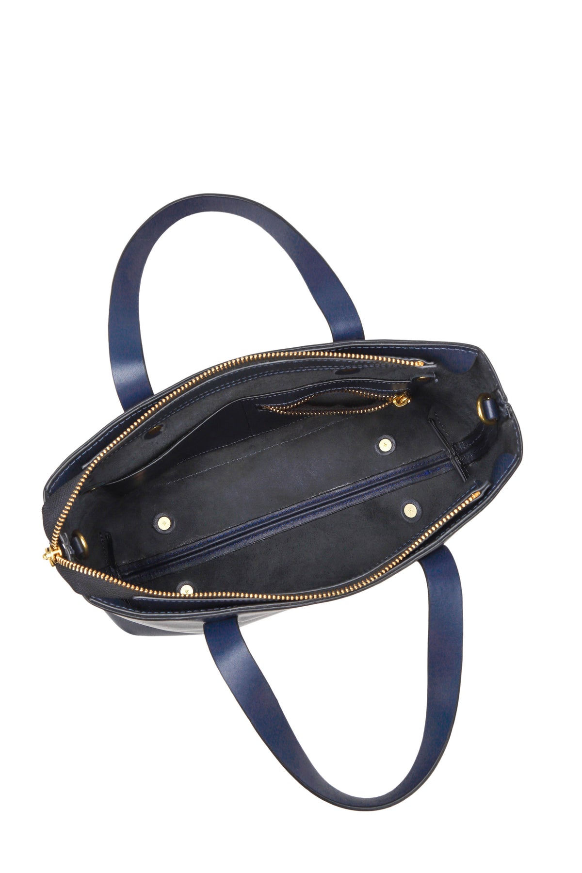 Marcy Satchel | Navy Leather