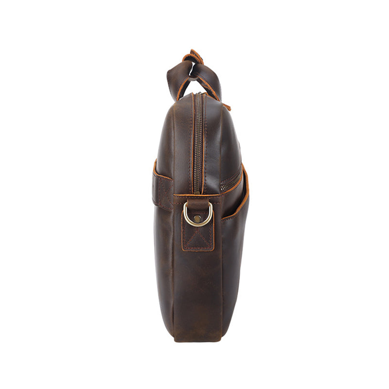 15.6" Leather Attaché Briefcase