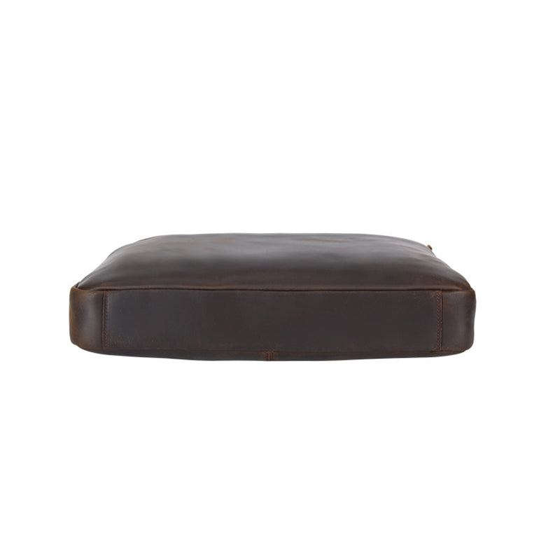 15.6" Leather Attaché Briefcase
