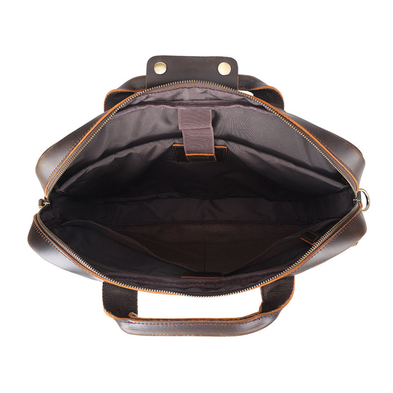 15.6" Leather Attaché Briefcase