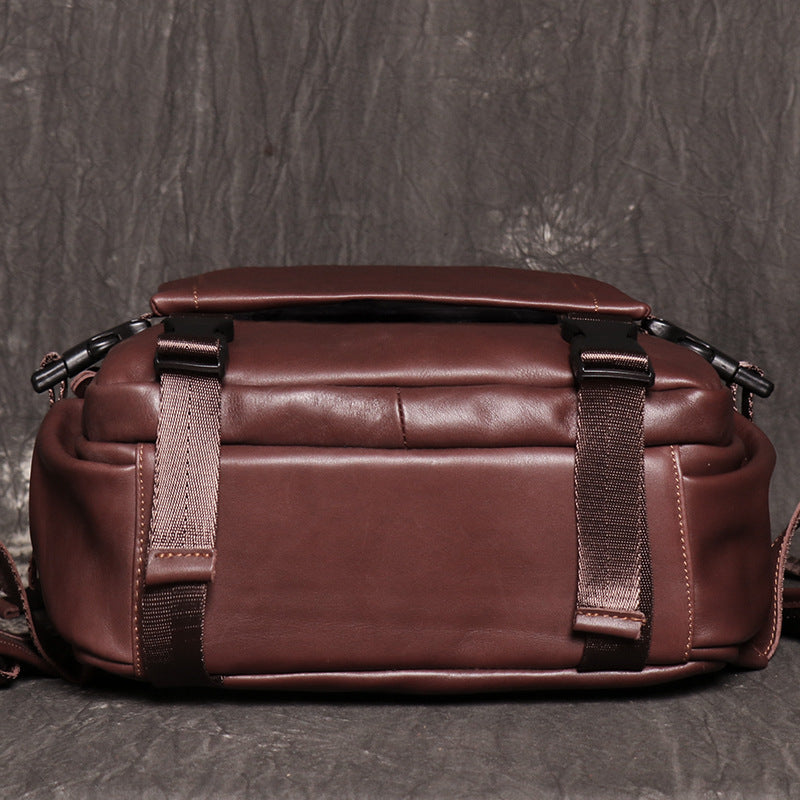 Casual Leather Laptop Backpack