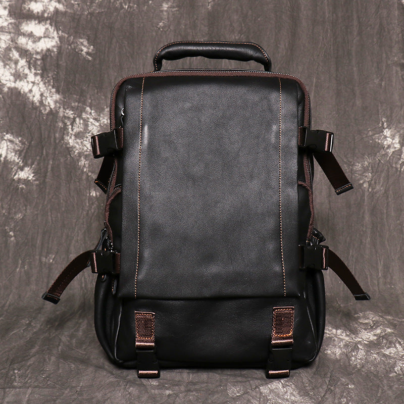 Casual Leather Laptop Backpack