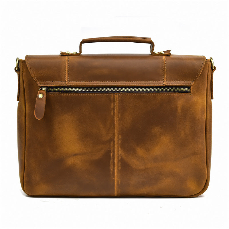 Premium Leather Laptop Briefcase
