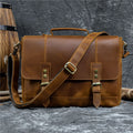 Premium Leather Laptop Briefcase