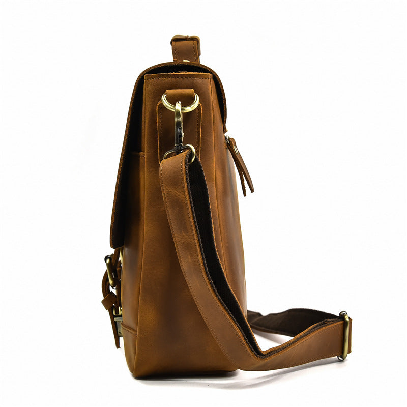 Premium Leather Laptop Briefcase