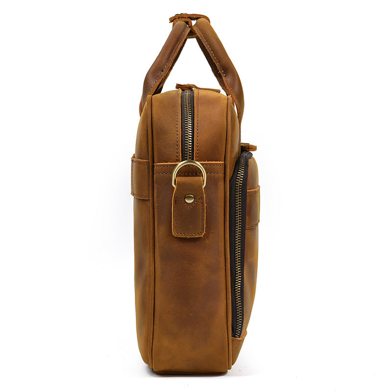 Handmade Leather Laptop Briefcase