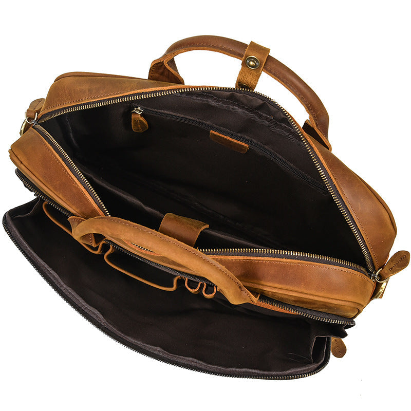 Handmade Leather Laptop Briefcase