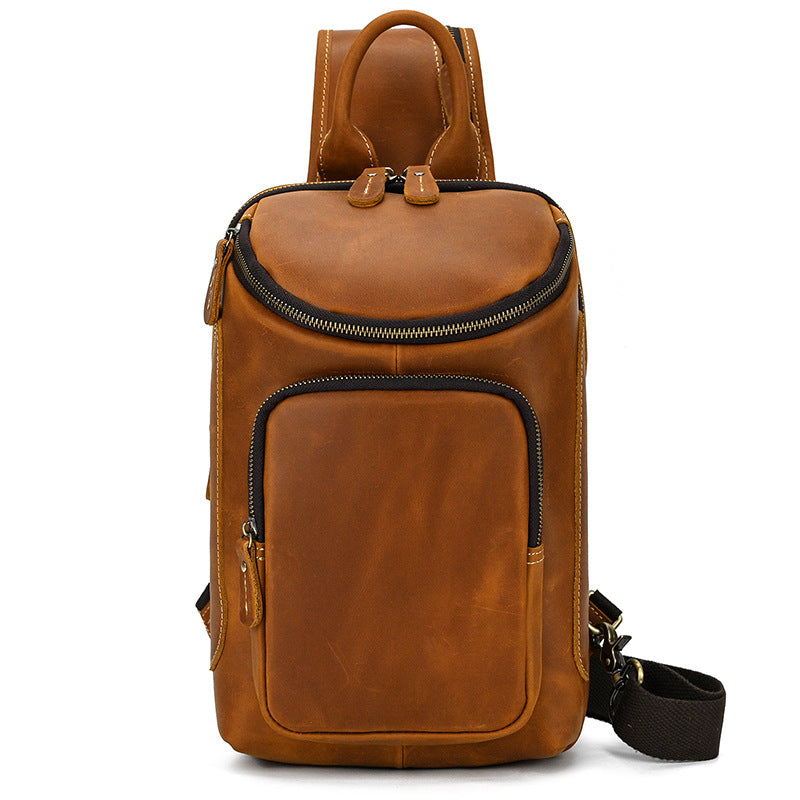 Retro Leather Chest Sling