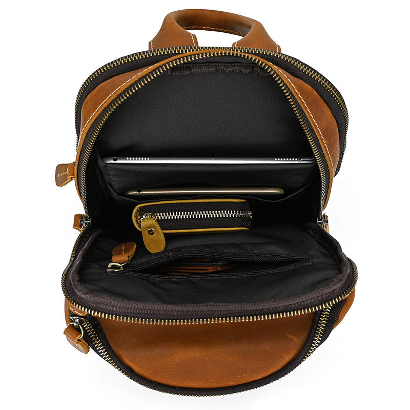 Retro Leather Chest Sling