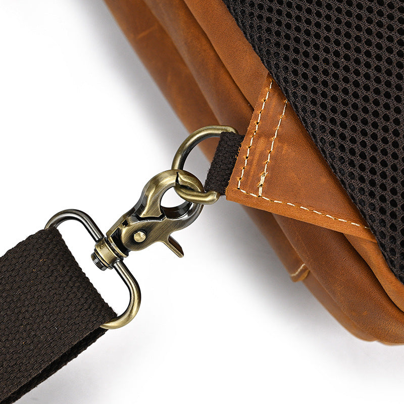 Retro Leather Chest Sling