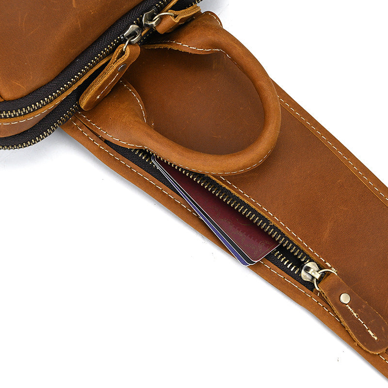 Retro Leather Chest Sling