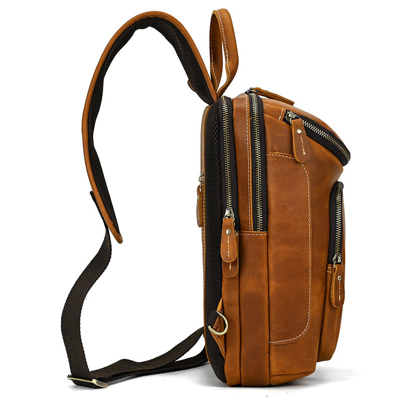 Retro Leather Chest Sling